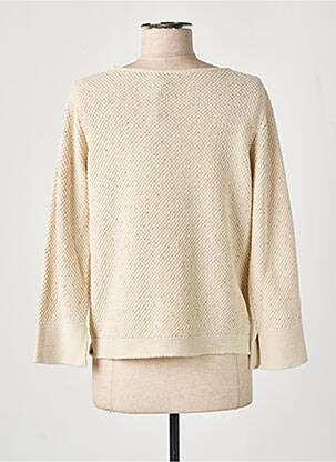 Pull coupe droite manches longues beige FRIDA MADÉ femme