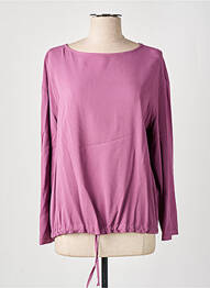 Blouse poignets boutonnés avec fente manches longues violet FRIDA MADÉ femme