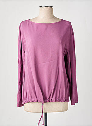 Blouse col rond manches longues violet FRIDA MADÉ femme