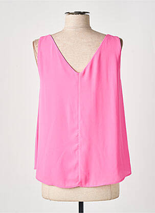Top coupe fluide sans manche rose CARLA MONTANARINI femme