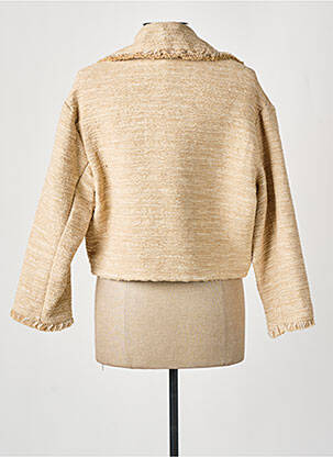 Veste casual col tailleur beige ANGELA DAVIS femme