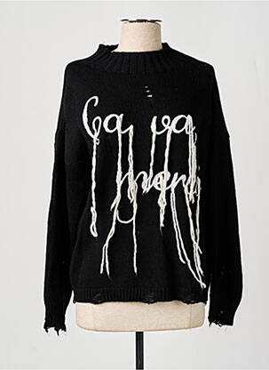 Pull noir ANGELA DAVIS pour femme