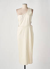 Robe longue beige ANGELA DAVIS pour femme seconde vue