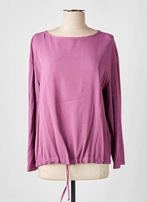 Blouse col rond manches longues violet FRIDA MADÉ femme