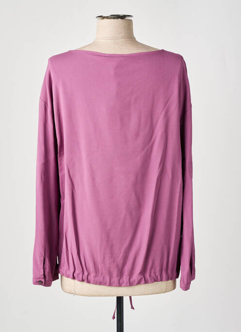 Blouse col rond manches longues violet FRIDA MADÉ femme