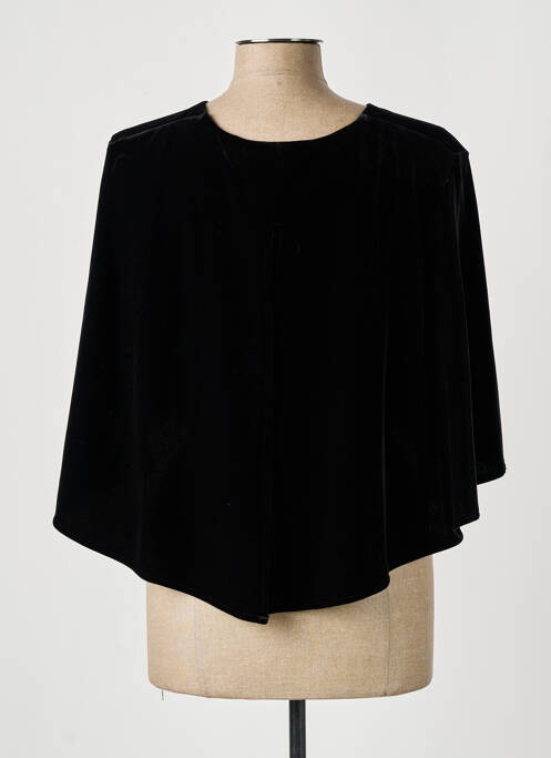 Poncho noir GINA BACCONI pour femme