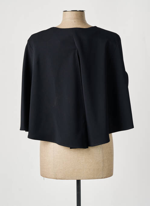 Poncho noir GINA BACCONI pour femme