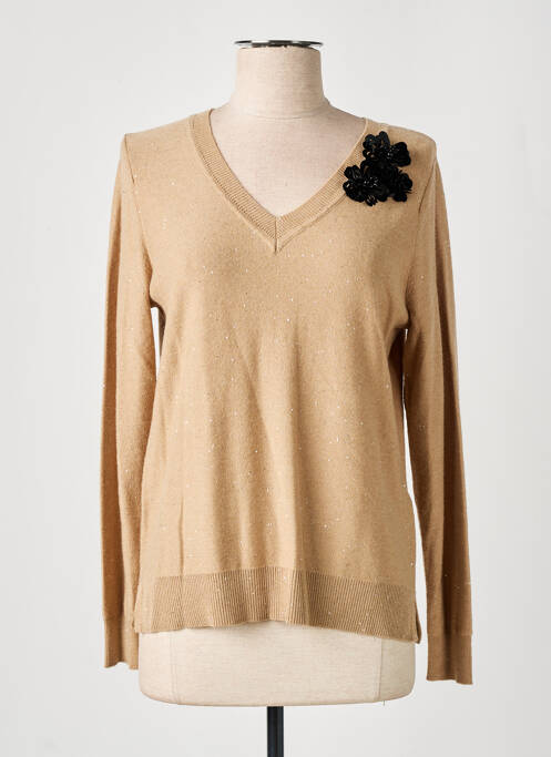 Pull beige DIANA GALLESI pour femme