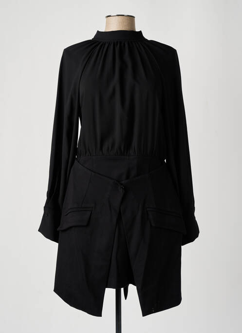 Robe courte noir ANGELA DAVIS pour femme