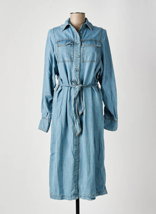 Robe mi-longue bleu ANGELA DAVIS pour femme