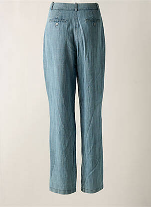 Pantalon droit taille à pinces taille haute bleu ANGELA DAVIS femme