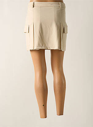 Jupe courte poches beige ANGELA DAVIS femme