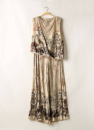 Ensemble pantalon coupe fluide beige ANGELA DAVIS femme