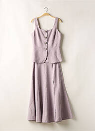 Ensemble jupe coupe cintrée violet LOVE & PASSION femme
