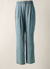 Pantalon droit bleu ANGELA DAVIS pour femme seconde vue