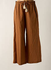 Pantalon large marron ANGELA DAVIS pour femme seconde vue