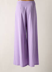 Pantalon large violet CARLA MONTANARINI pour femme seconde vue