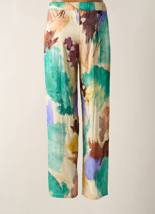 Pantalon droit stretch taille haute beige FRIDA MADÉ femme