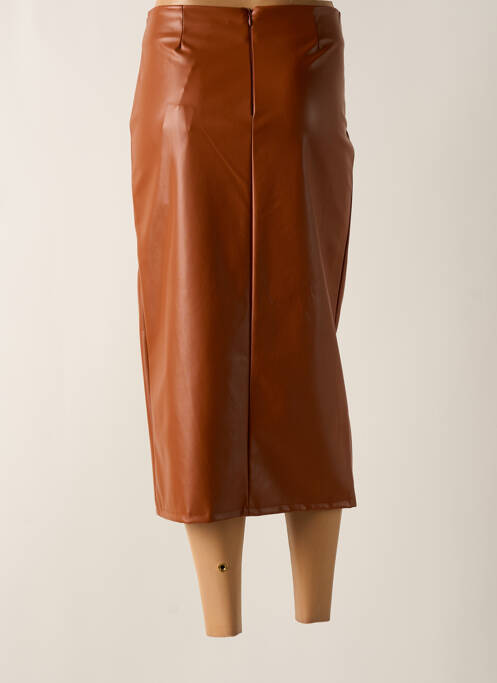 Jupe mi-longue marron ANGELA DAVIS femme