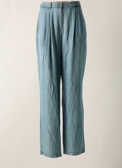 Pantalon droit bleu ANGELA DAVIS pour femme