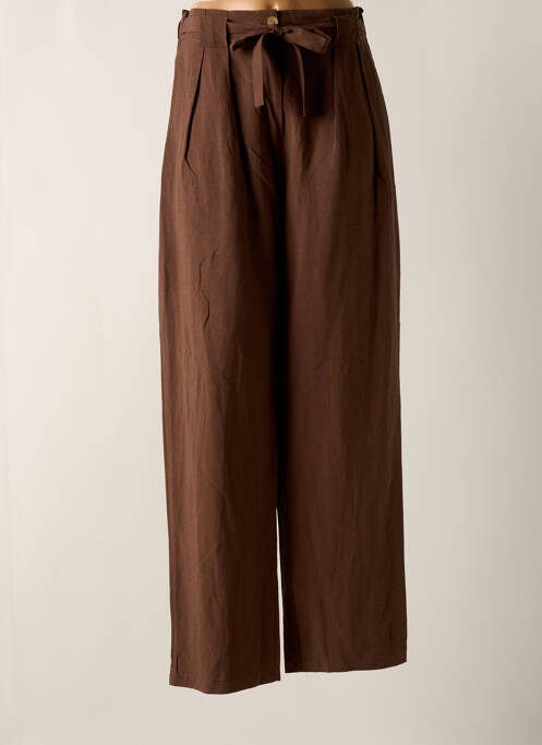 Pantalon droit marron ALTAMIRA pour femme