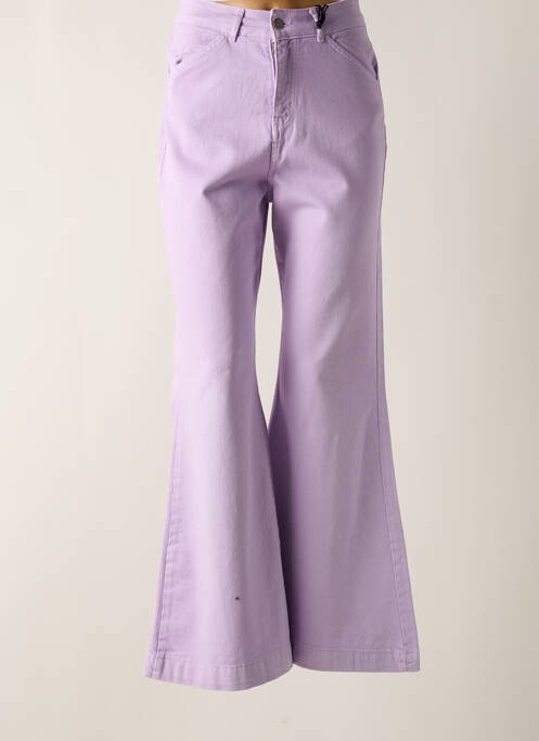 Pantalon flare violet LUMINA pour femme