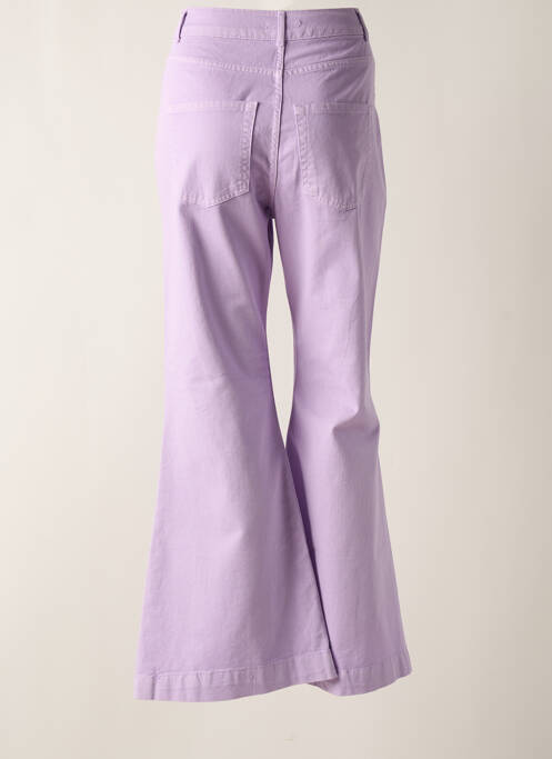 Pantalon flare violet LUMINA pour femme