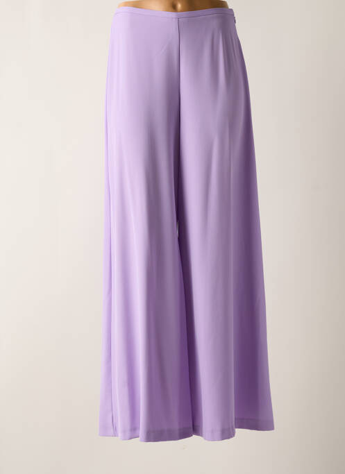 Pantalon large violet CARLA MONTANARINI pour femme