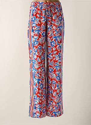 Pantalon droit rouge TOMMY HILFIGER femme