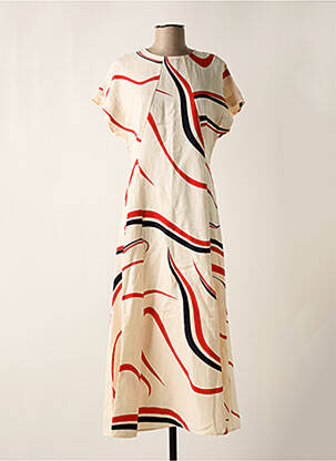 Robe longue beige TOMMY HILFIGER femme