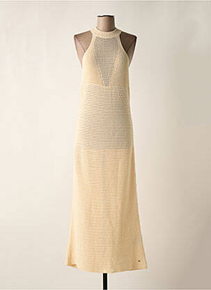 Robe longue beige TOMMY HILFIGER femme