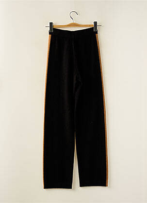 Pantalon droit noir CHARMING SMILE femme