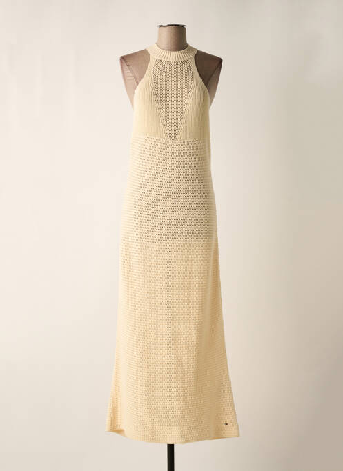 Robe longue beige TOMMY HILFIGER femme