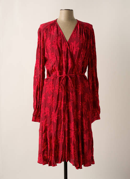 Robe mi-longue rouge TOMMY HILFIGER pour femme