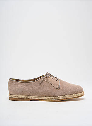 Espadrilles nubuck talon plat jusqu'à 3cm beige BOBBIES femme