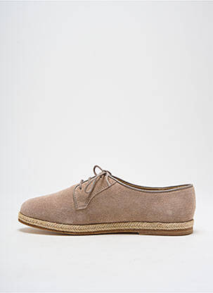 Espadrilles nubuck talon plat jusqu'à 3cm beige BOBBIES femme