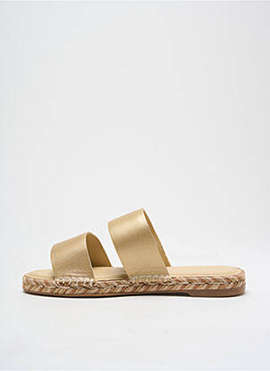 Espadrilles tissage satiné talon plat jusqu'à 3cm or TOMMY HILFIGER femme