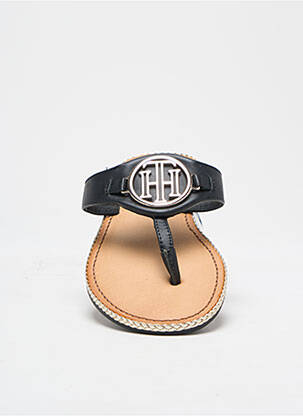 Tongs matière lisse talon plat jusqu'à 3cm noir TOMMY HILFIGER femme