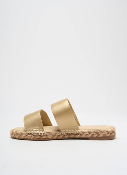 Espadrilles tissage satiné talon plat jusqu'à 3cm or TOMMY HILFIGER femme