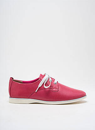 Baskets matière lisse talon plat jusqu'à 3cm rose TAMARIS femme