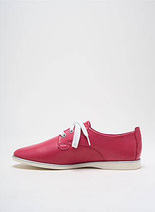 Baskets matière lisse talon plat jusqu'à 3cm rose TAMARIS femme