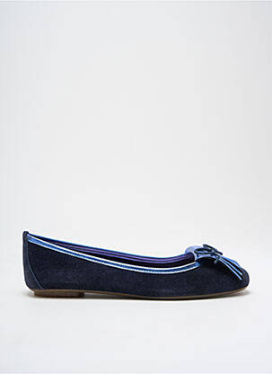Ballerines tissage satiné talon plat jusqu'à 3cm bleu ROUGE femme