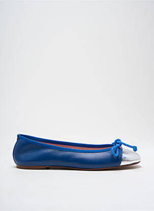 Ballerines matière lisse talon plat jusqu'à 3cm bleu ROUGE femme