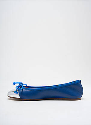 Ballerines matière lisse talon plat jusqu'à 3cm bleu ROUGE femme