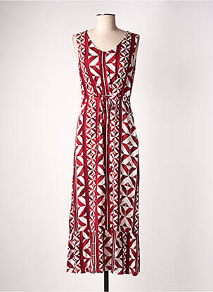 Robe longue sans manche sans manche rouge STREET ONE femme