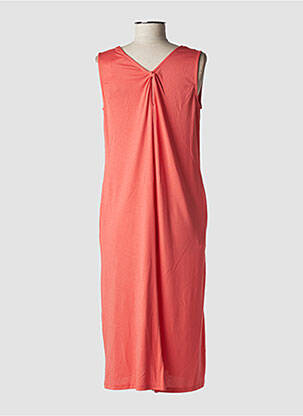 Robe mi-longue sans manche sans manche orange SCORZZO femme
