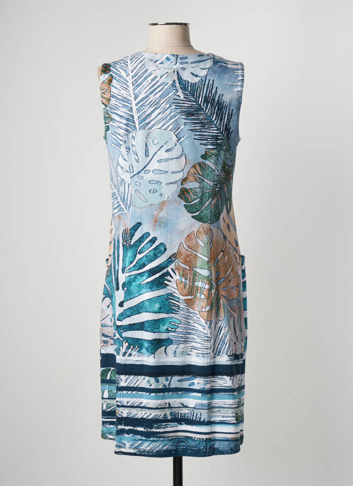 Robe mi-longue bleu DOLCEZZA pour femme