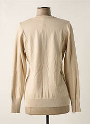 Gilet manches longues beige SCORZZO pour femme seconde vue