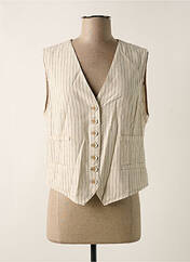 Gilet sans manche beige GEISHA pour femme seconde vue