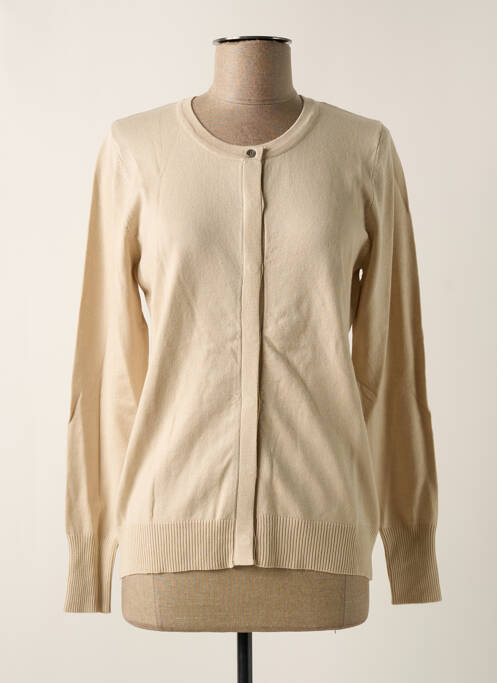 Gilet manches longues beige SCORZZO pour femme